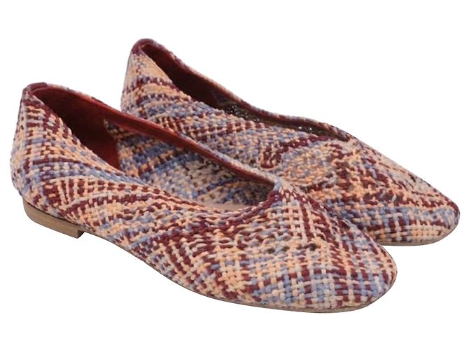 Autre Marque Andrea Gomez Dalia gewebte Ballerinas aus multicoloured Canvas - Ansicht 3