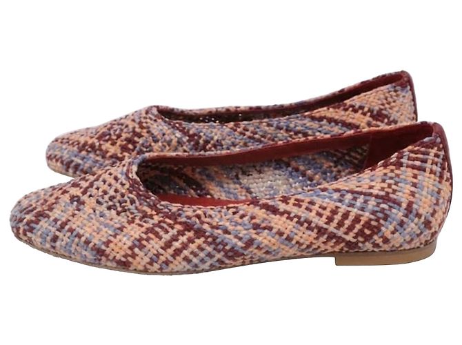 Autre Marque Andrea Gomez Dalia gewebte Ballerinas aus multicoloured Canvas - Ansicht 4