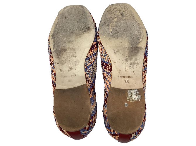 Autre Marque Andrea Gomez Dalia gewebte Ballerinas aus multicoloured Canvas - Ansicht 7