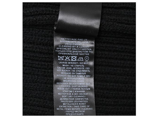 Balmain Rippstrick-Cardigan mit Ketten-Akzent aus schwarzer Wolle - Ansicht 7