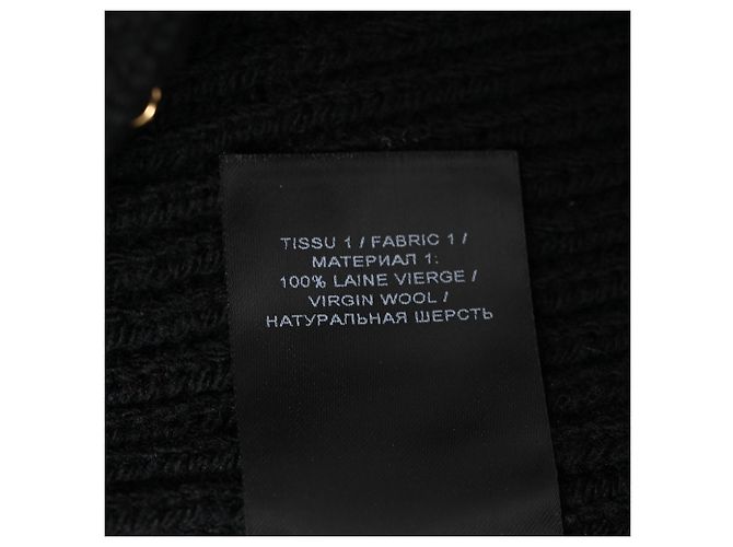 Balmain Rippstrick-Cardigan mit Ketten-Akzent aus schwarzer Wolle - Ansicht 8