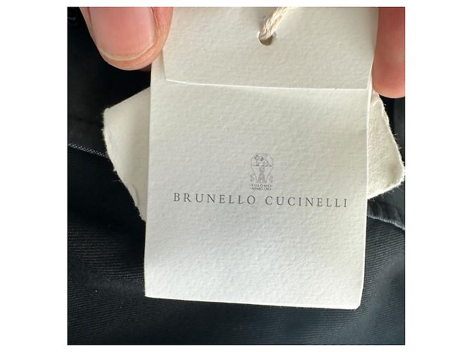 Pantaloni Brunello Cucinelli in cotone nero - vista 4