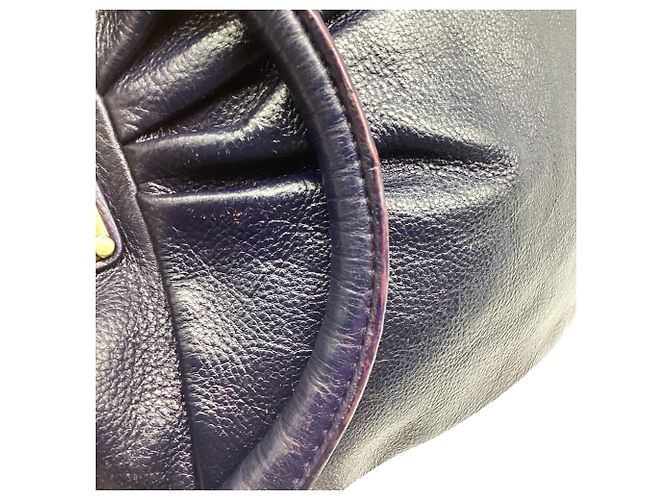 Borsa Hobo Marc By Marc Jacobs Classic Q Hillier in pelle blu navy - vista 15