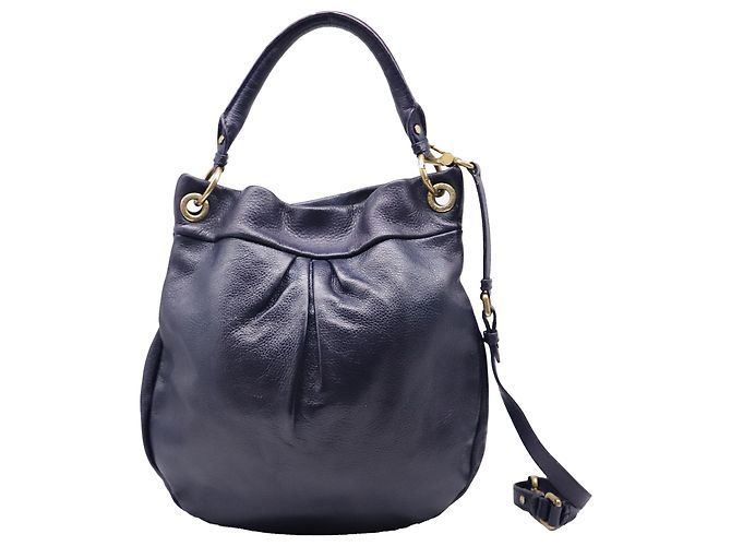 Borsa Hobo Marc By Marc Jacobs Classic Q Hillier in pelle blu navy - vista 2