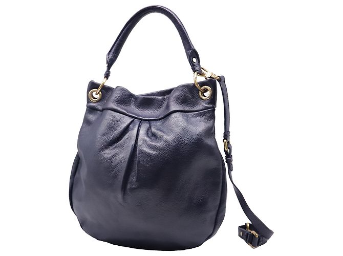 Borsa Hobo Marc By Marc Jacobs Classic Q Hillier in pelle blu navy - vista 3