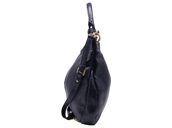 Borsa Hobo Marc By Marc Jacobs Classic Q Hillier in pelle blu navy - vista 4