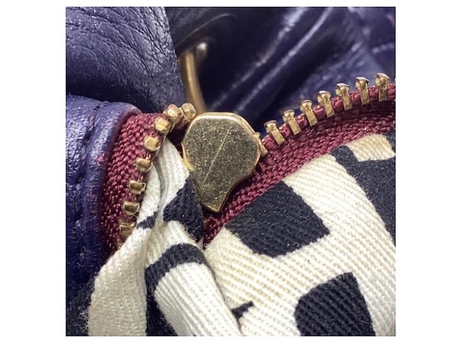 Borsa Hobo Marc By Marc Jacobs Classic Q Hillier in pelle blu navy - vista 7