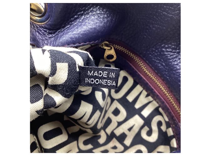 Borsa Hobo Marc By Marc Jacobs Classic Q Hillier in pelle blu navy - vista 8