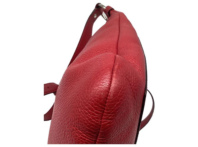 Coach Penelope Crossbody-Tasche aus rotem Leder - Ansicht 10