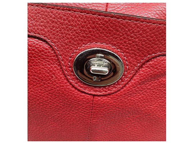 Coach Penelope Crossbody-Tasche aus rotem Leder - Ansicht 11