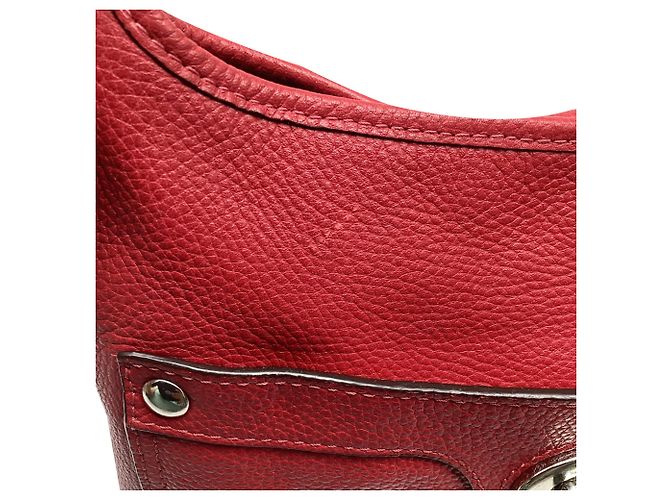 Coach Penelope Crossbody-Tasche aus rotem Leder - Ansicht 12