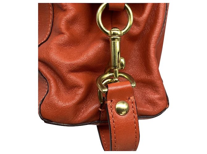 Coach Ashley Satchel Handtasche aus Rust Orange Leder - Ansicht 10