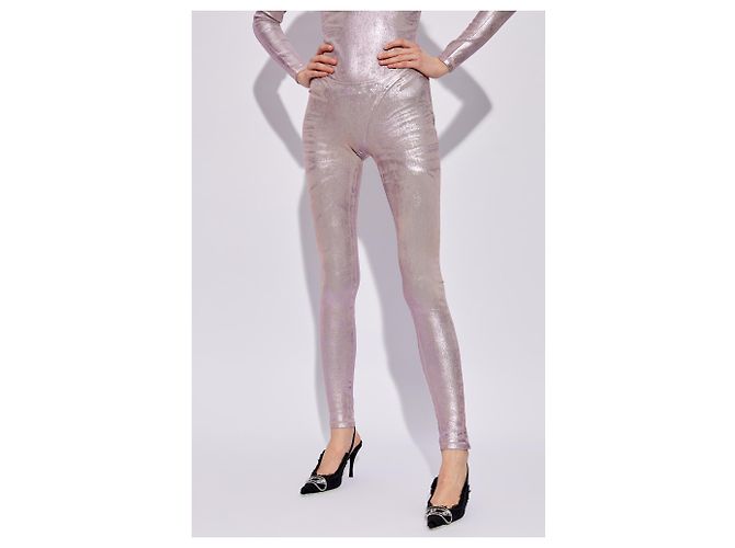 Jeans Diesel D-AMBER-FSE viola in cotone - vista 3