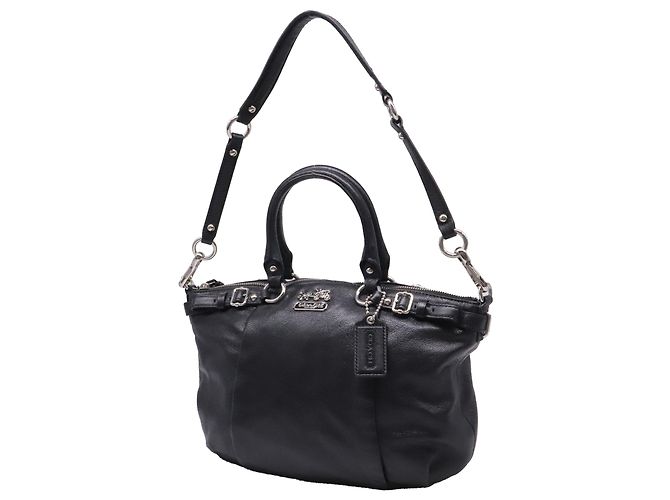 Coach Madison Sophia 2-Way Handbag in Black Leather - view 2
