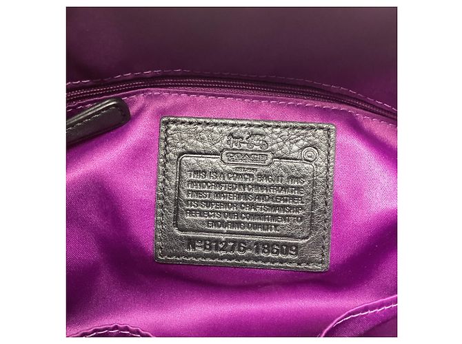 Coach Madison Sophia 2-Way Handbag in Black Leather - view 9