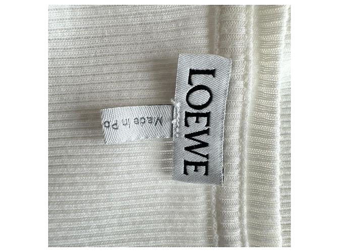 Canotta Loewe Anagram in cotone bianco - vista 4