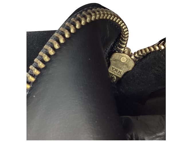 Bottines Zadig & Voltaire en daim noir - vue 13