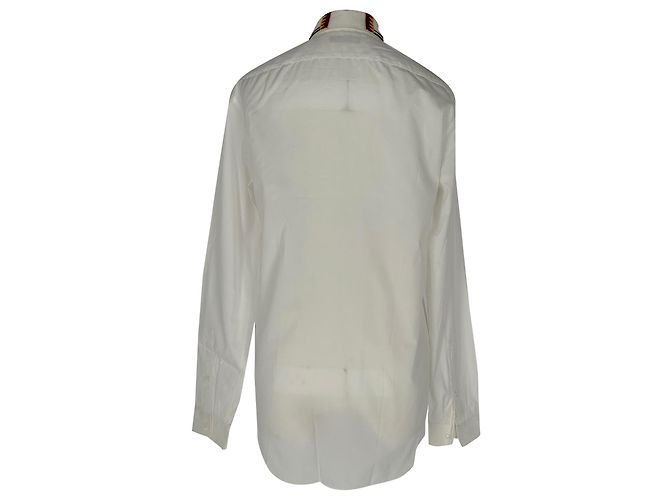 Red Valentino Chemise à col orné Valentino en coton blanc - vue 3