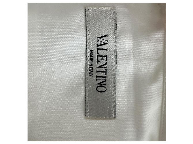 Red Valentino Chemise à col orné Valentino en coton blanc - vue 5