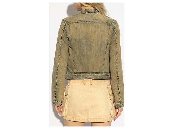 Chaqueta Diesel DE-MORNIN de algodón marrón beige - vista 4
