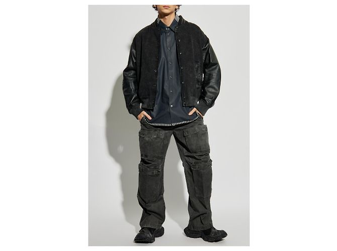 Camicia Diesel S-BOLT grigia in cotone - vista 2