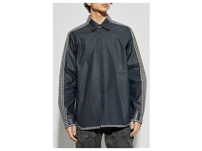 Camicia Diesel S-BOLT grigia in cotone - vista 3