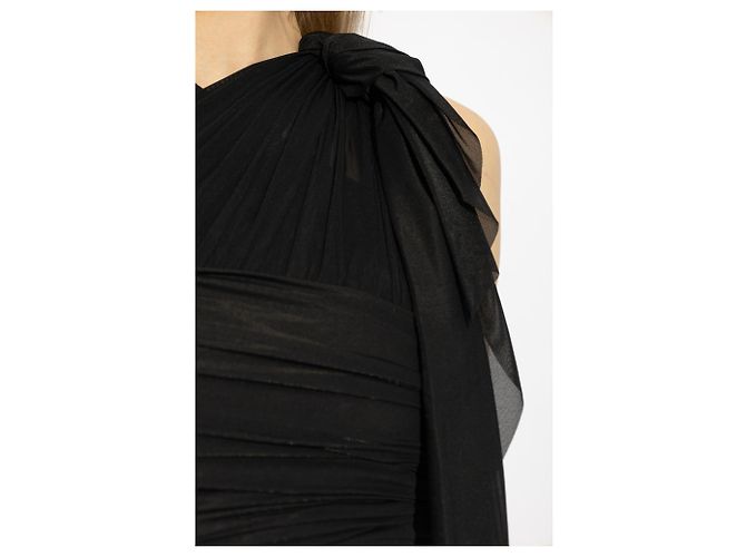 Diesel Top T-PERSEA-PLAIN Schwarz Nylon - Ansicht 5