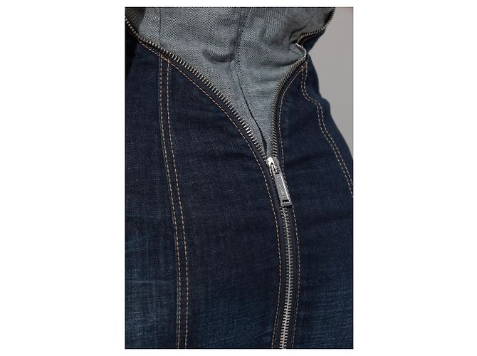 Dsquared2 Jeanskleid in Navy Blau Midi - Ansicht 5