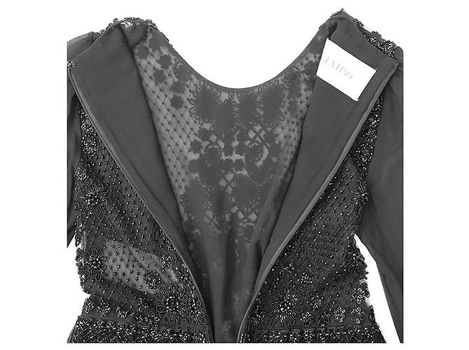 Vestido romper em tule e chiffon Valentino - vista 4