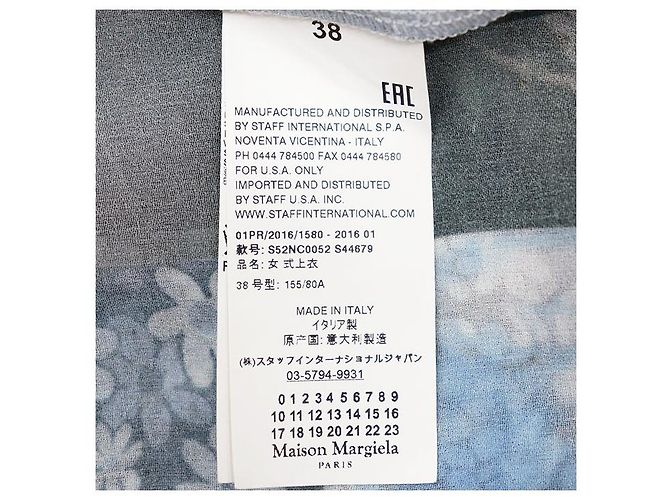 Maison Martin Margiela Top de gasa con estampado patchwork floral MM6 - vista 6