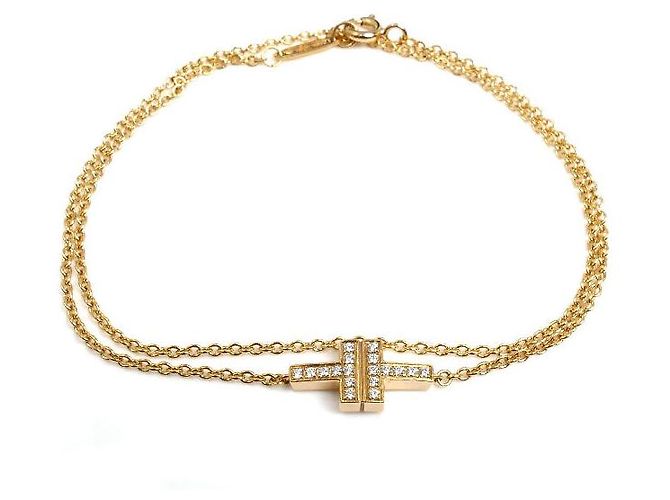 Tiffany & Co Bracciale Tiffany&Co. T TWO Au750 Diamanti - vista 2