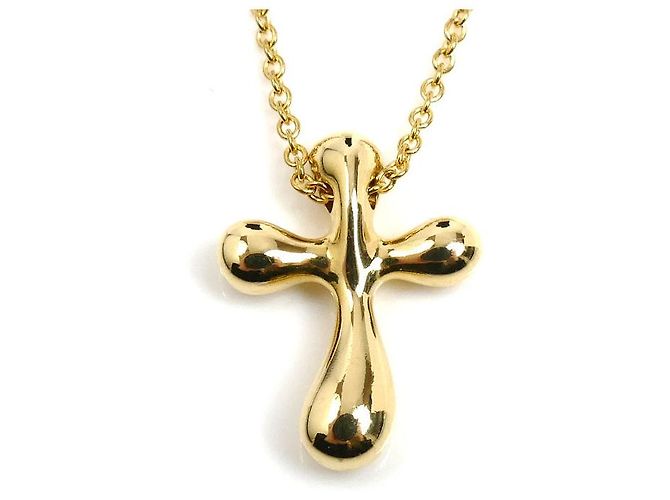 Collar Tiffany & Co. Small Cross Au750 - vista 3