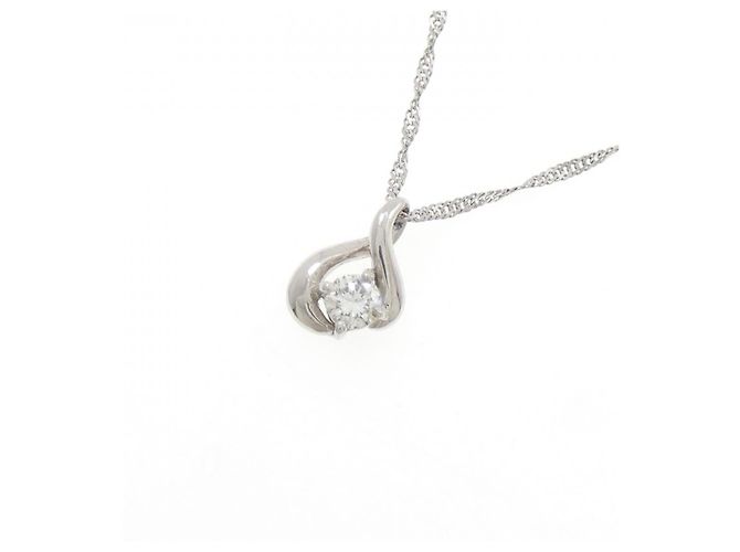 Autre Marque Platin-Diamant-Halskette - Ansicht 3