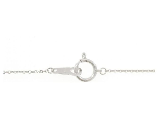Autre Marque Collana Cuore in Diamanti e Oro Bianco Au750 - vista 5