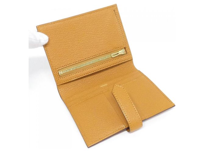 Béarn Hermès Hermes Bearn Compact Chevre Wallet - view 6