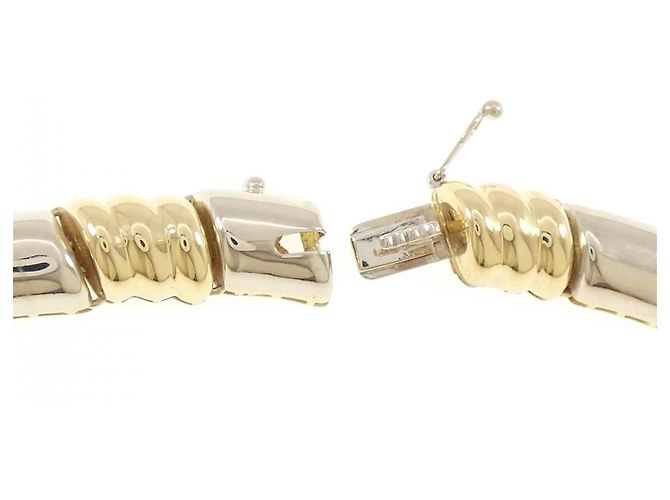 Autre Marque Collana in oro giallo Au750, oro bianco e diamanti - vista 5