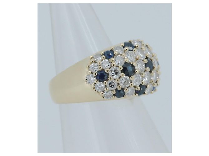 Autre Marque Gainsborough Au750 Saphir Diamant Ring - Ansicht 2