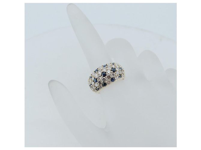 Autre Marque Gainsborough Au750 Saphir Diamant Ring - Ansicht 7