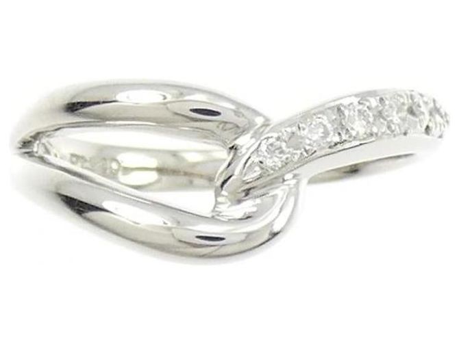 Autre Marque Anello Vendome Platinum Diamond Pinky Ring - vista 2