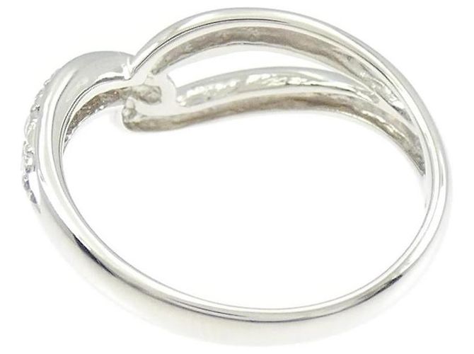Autre Marque Anello Vendome Platinum Diamond Pinky Ring - vista 3