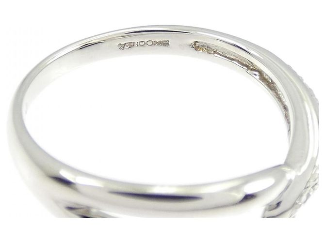 Autre Marque Anello Vendome Platinum Diamond Pinky Ring - vista 4