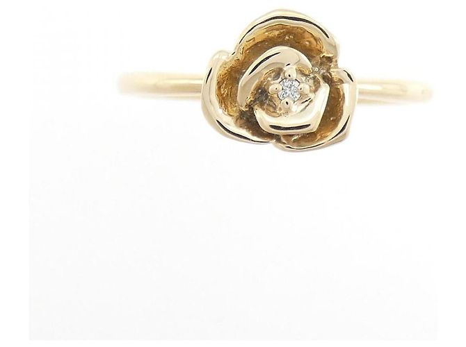Autre Marque Anello ete Rose in oro giallo K10 e diamanti - vista 2