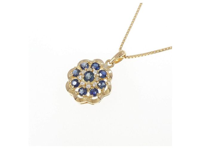 Autre Marque Au750 Saphir Diamant Halskette - Ansicht 3