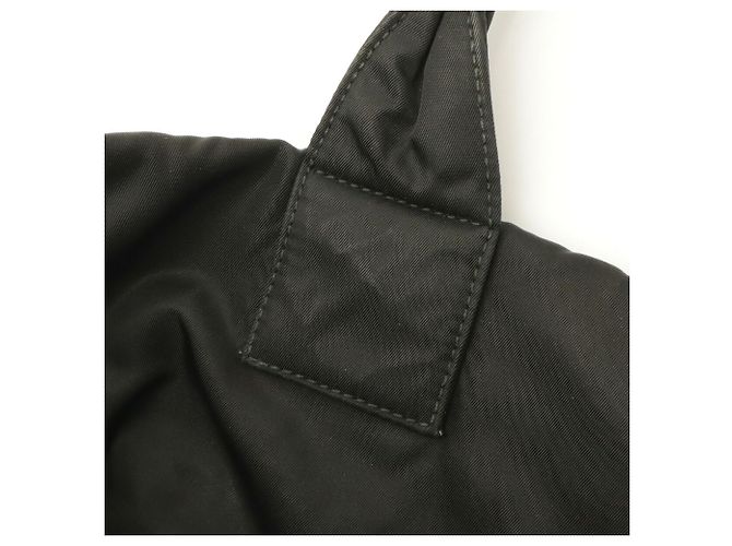Prada Wendbare Tote Bag/Schultertasche aus schwarzem Nylon - Ansicht 10