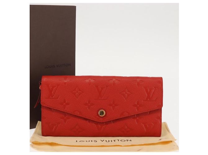 LOUIS VUITTON Monogram Empreinte Portefeuille Curieuse Red M60300 Auth bs29504 - Jerrillo - Ansicht 12