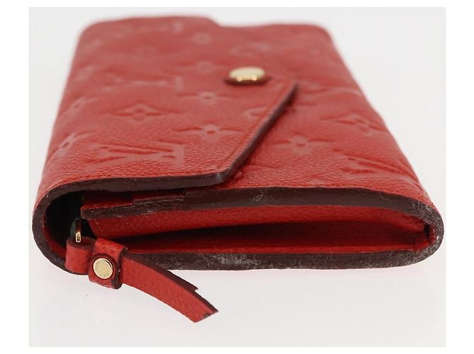 LOUIS VUITTON Monogram Empreinte Portefeuille Curieuse Red M60300 Auth bs29504 - Jerrillo - Ansicht 4