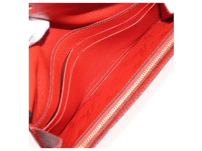 LOUIS VUITTON Monogram Empreinte Portefeuille Curieuse Red M60300 Auth bs29504 - Jerrillo - Ansicht 9