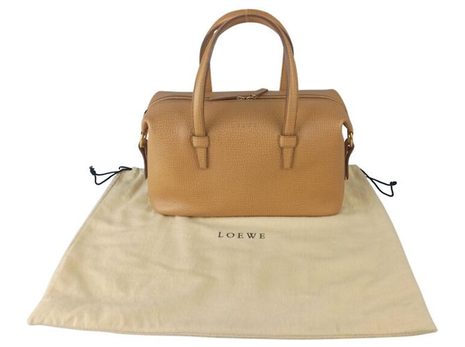 Loewe Handtasche aus hellbraunem Leder - Ansicht 10