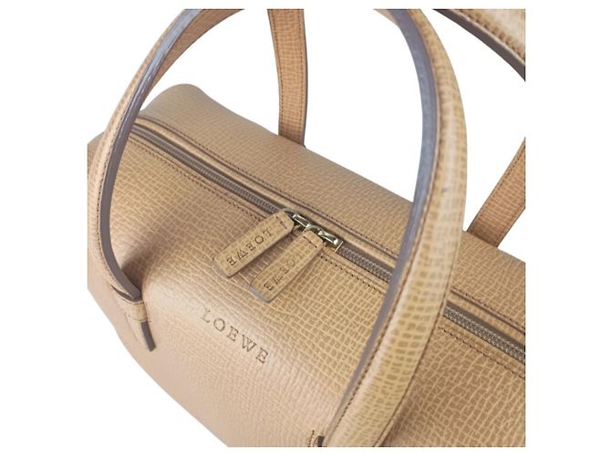 Loewe Handtasche aus hellbraunem Leder - Ansicht 6