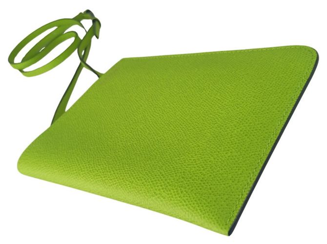 Borsa a tracolla Valextra in pelle verde - vista 4